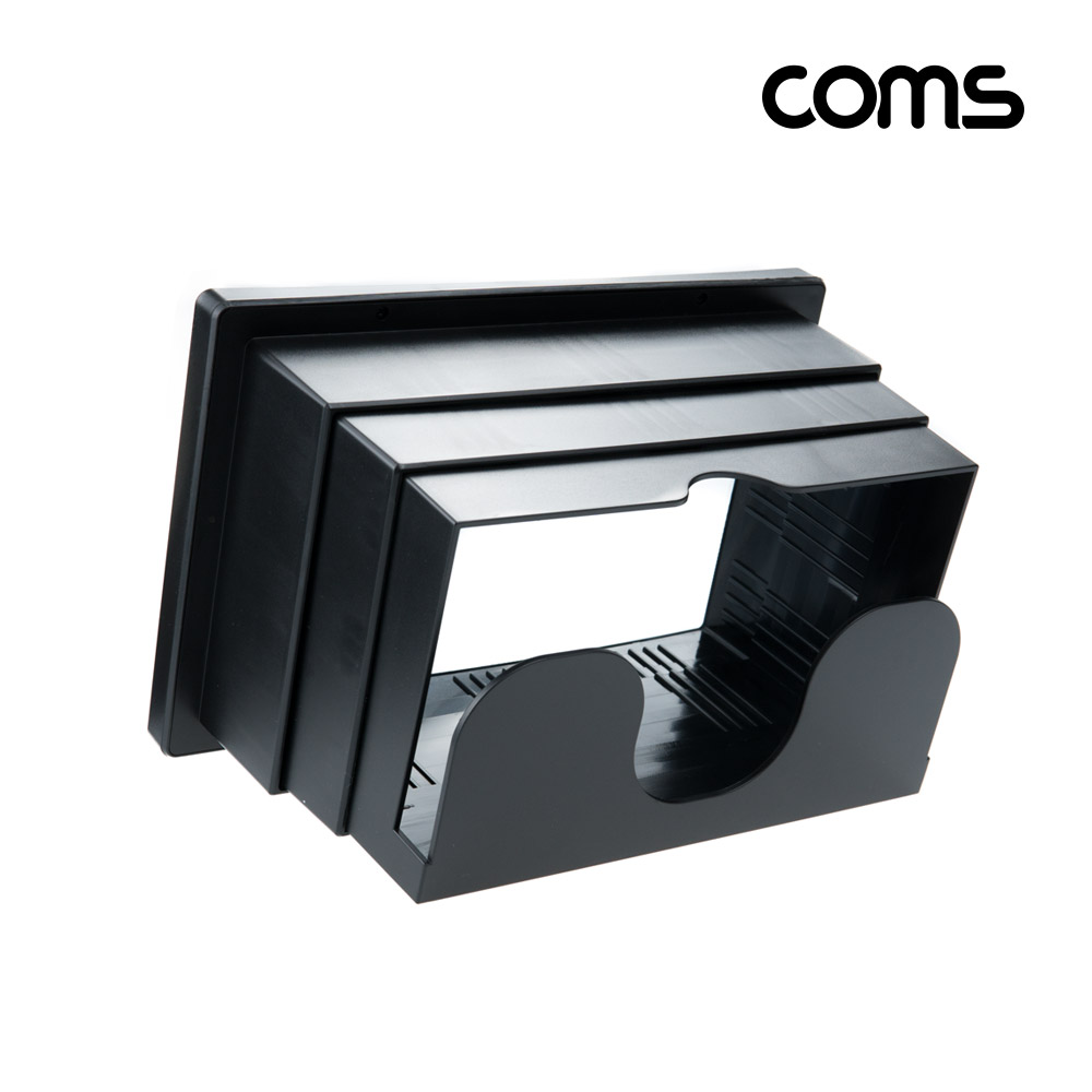 Coms 스마트폰 스크린 확대경, 접이식, 화면 확대, 돋보기, 영상 시청, Black