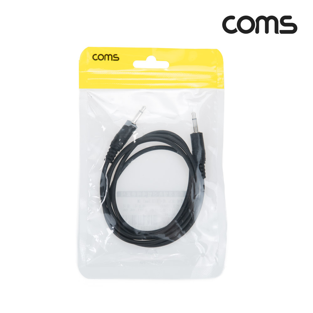 Coms 모노 케이블(M/M) 3.5mm, Male, 1M, Mono