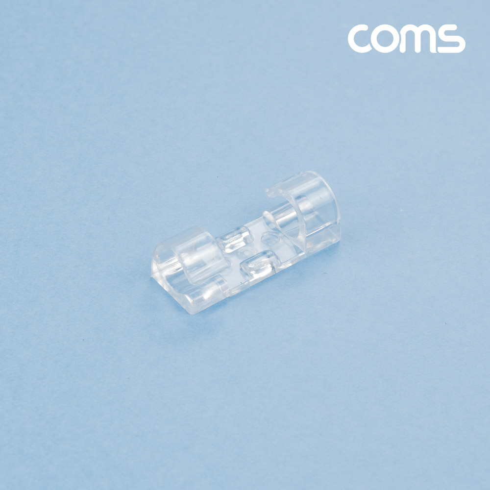 Coms 케이블 정리기 20개입, 전선 케이블 오거나이저, 소형, Clear, 투명