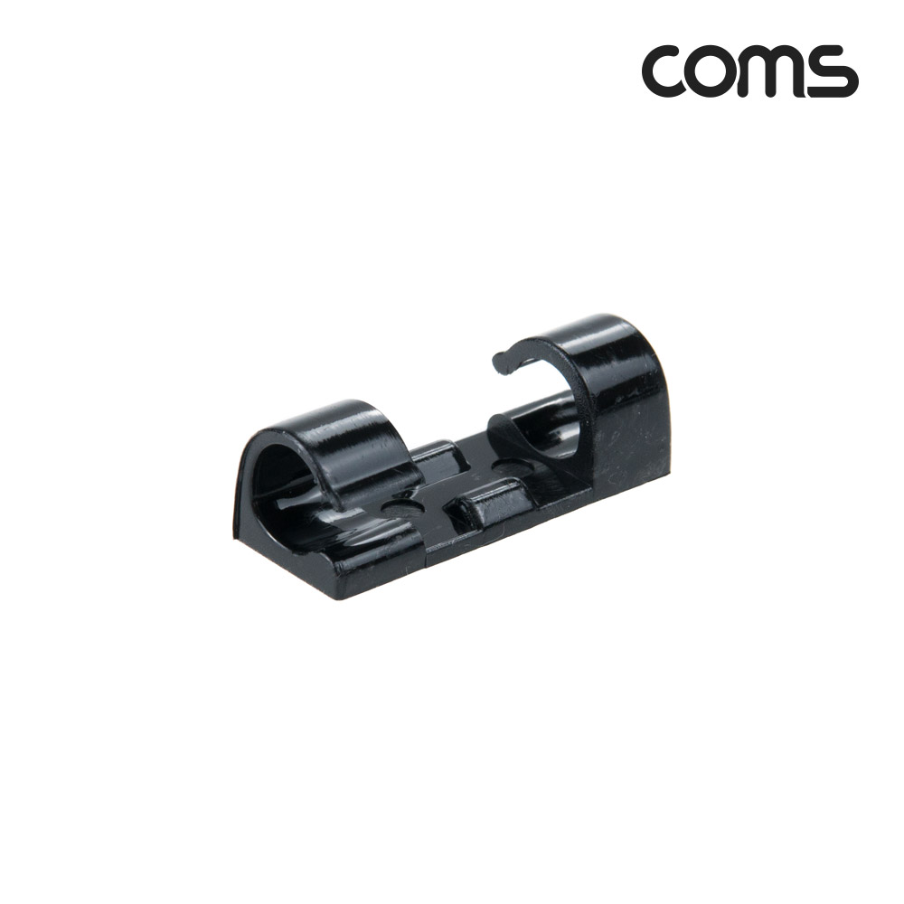 Coms 케이블 정리기 20개입, 전선 케이블 오거나이저, 소형, Black