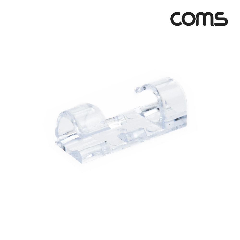 Coms 케이블 정리기 16개입, 전선 케이블 오거나이저, 대형, Clear, 투명