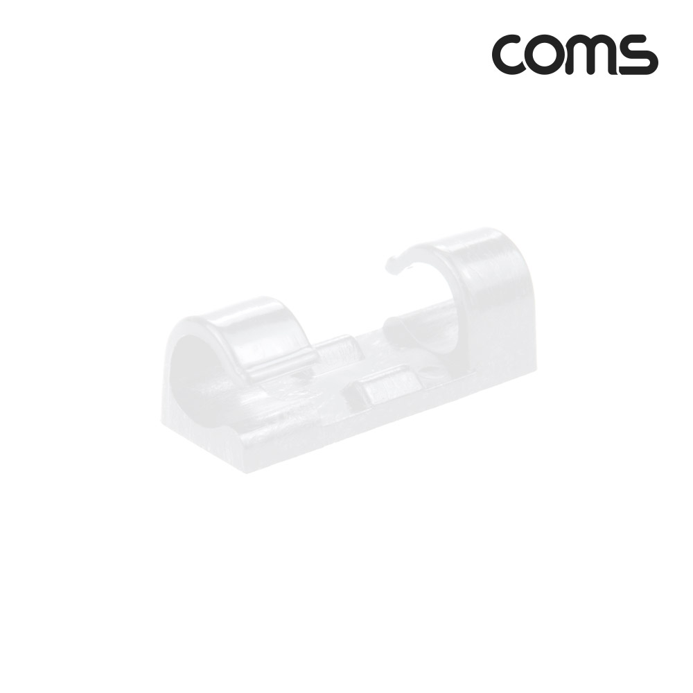 Coms 케이블 정리기 16개입, 전선 케이블 오거나이저, 대형, White