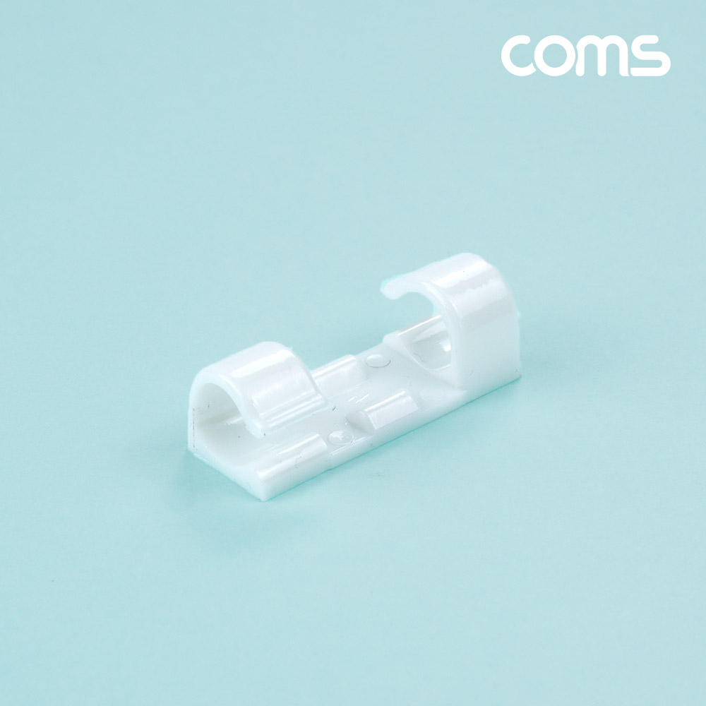 Coms 케이블 정리기 16개입, 전선 케이블 오거나이저, 대형, White