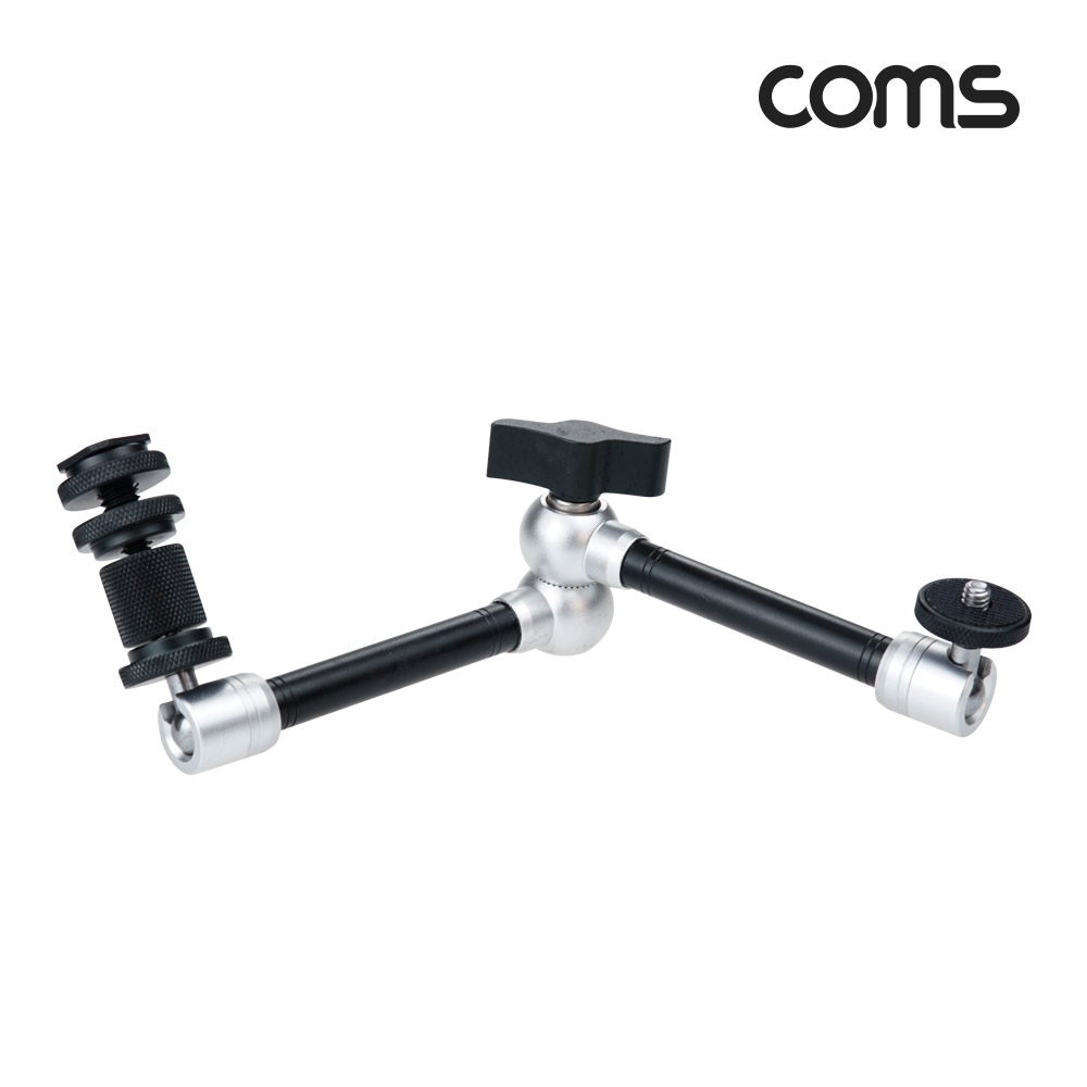 Coms 3관절 카메라 조작 마운트 중형, 촬영용 고정 가이드, 핫슈, 스크류, 꺾임(꺽임) 거치대