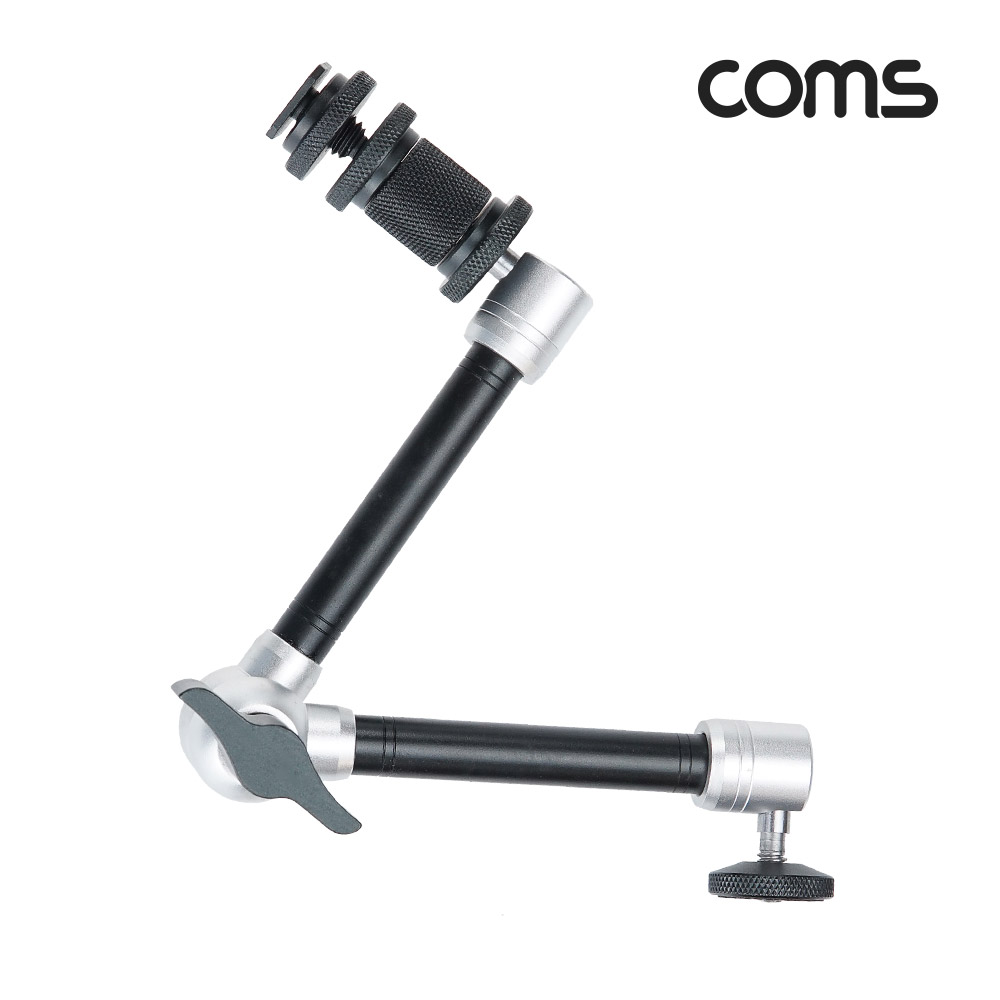 Coms 3관절 카메라 조작 마운트 중형, 촬영용 고정 가이드, 핫슈, 스크류, 꺾임(꺽임) 거치대