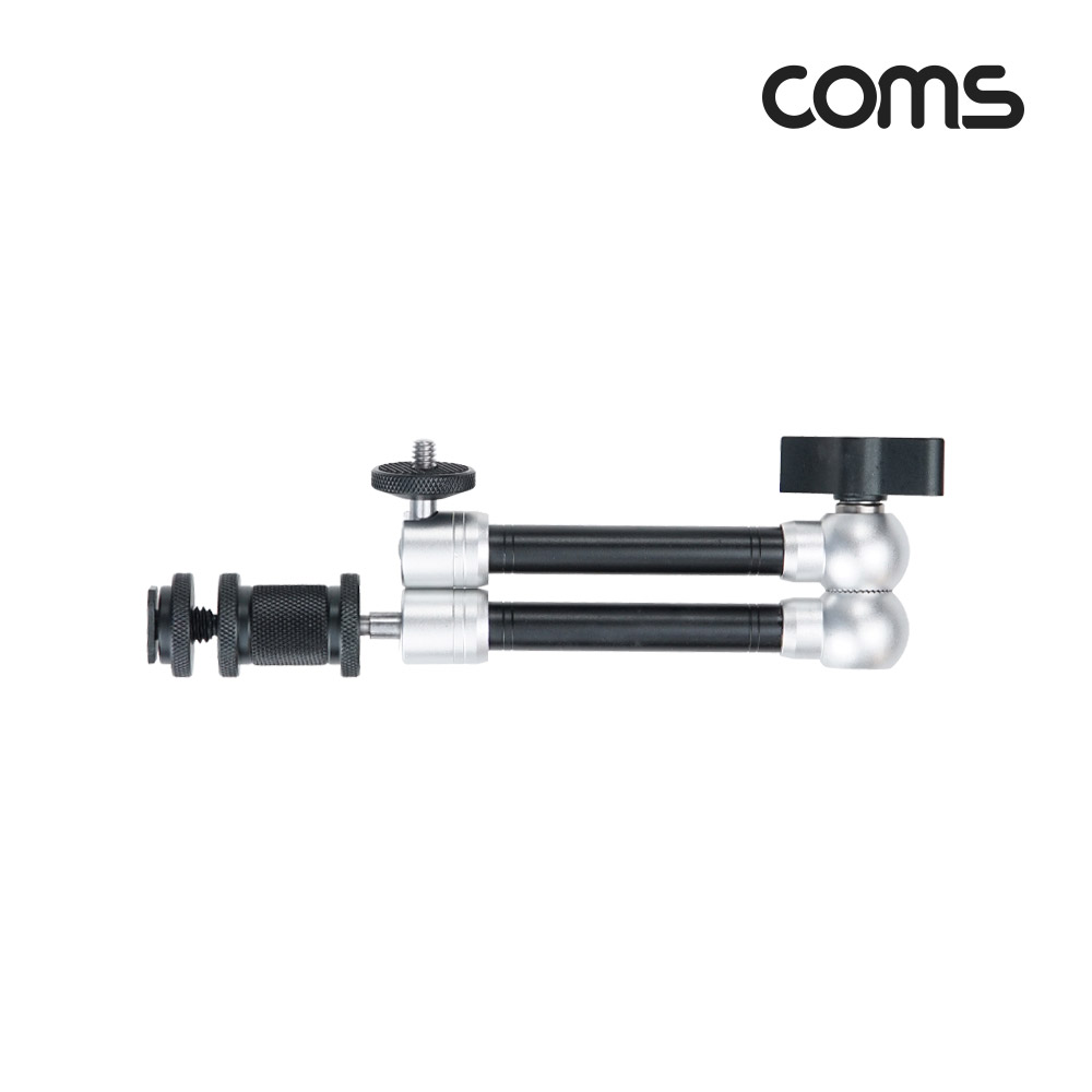 Coms 3관절 카메라 조작 마운트 중형, 촬영용 고정 가이드, 핫슈, 스크류, 꺾임(꺽임) 거치대