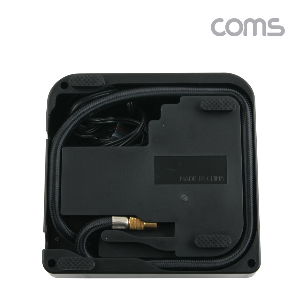 Coms 레저 캠핑용 에어펌프, 에어매트 공기펌프, 콤프레셔 (타이어 에어 보충) 에어펌프, 차량용, 시가전원