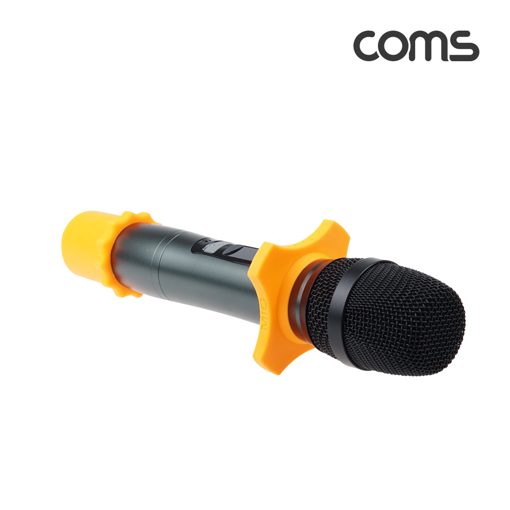 Coms 마이크 홀더, 고정 커넥터, 거치대, 걸이, 보호 실리콘, 미끄럼 충격 방지, 노래방, 행사장, 하울링 방지