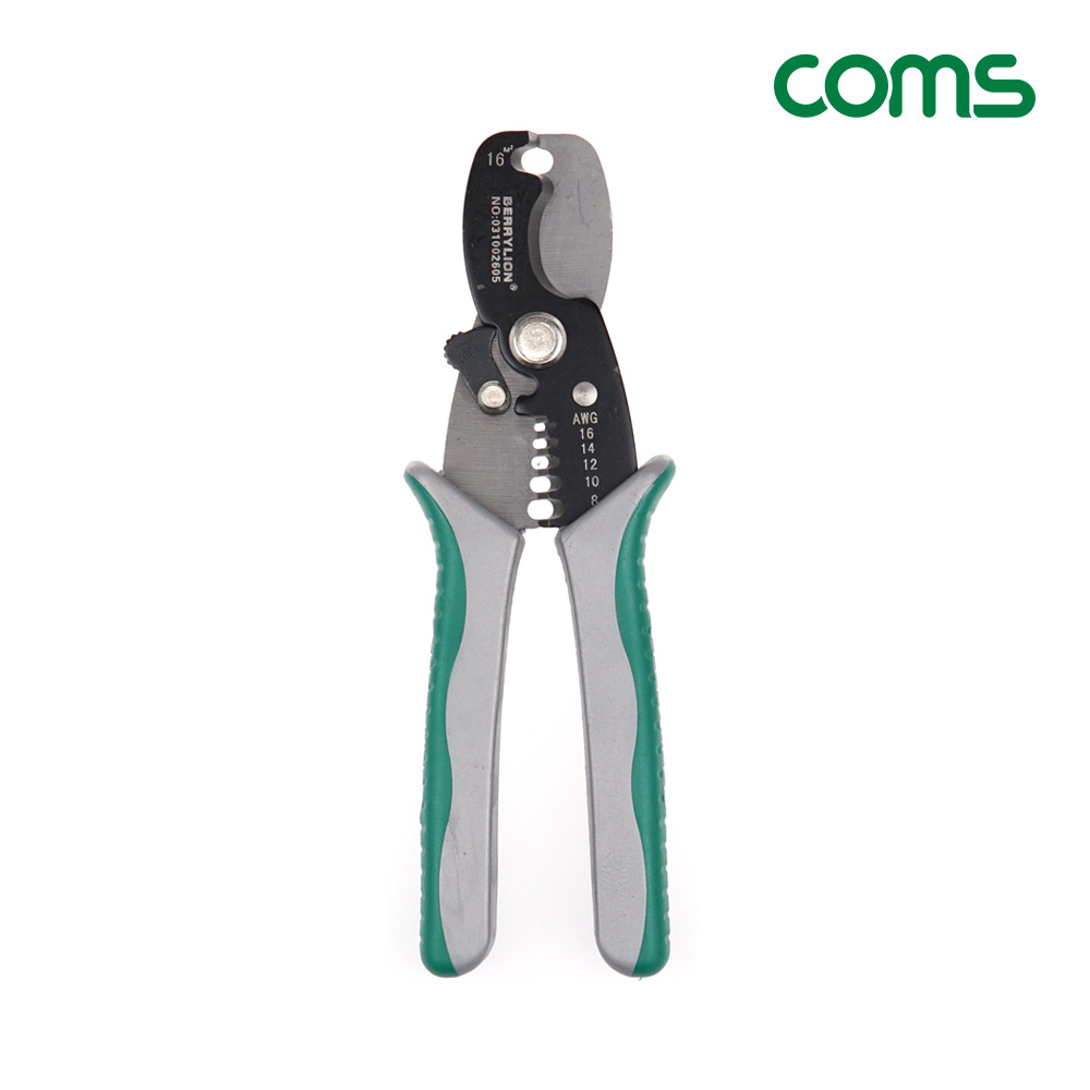 Coms 와이어 스트리퍼, AWG 16/14/12/10/8, 탈피기, 광섬유, 공구, 전선, 와이어, 피복, 제거