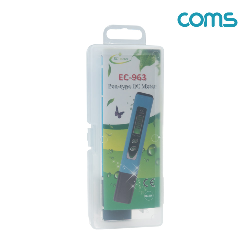 Coms EC 테스터기 측정기 전도도수질 데이터홀드
