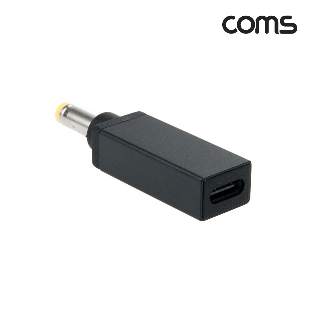 Coms USB 3.1(Type C) 노트북 젠더(PD to DC 4.8/1.7), 변환, Short