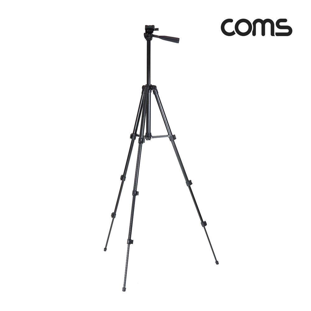 Coms 접이식 카메라(DSLR/미러리스) 삼각대, 최대 102cm, 거치대, 스탠드, 스마트폰 고정 가이드