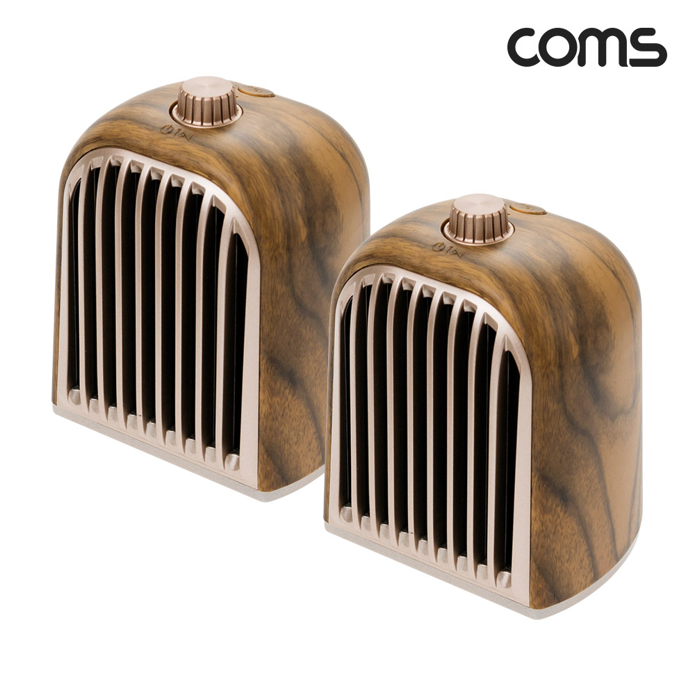 Coms 분리형 블루투스 스피커 라이트우드, 고품격사운드 10W 좌우분리 자석부착기능 서브우퍼내장 TWS 3D입체스테레오 유선지원 휴대용 데스크톱PC스피커