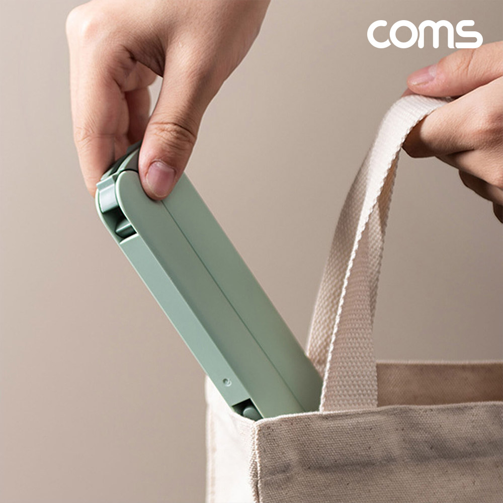 Coms 휴대용 접이식 옷걸이 블루 여행용 폴딩