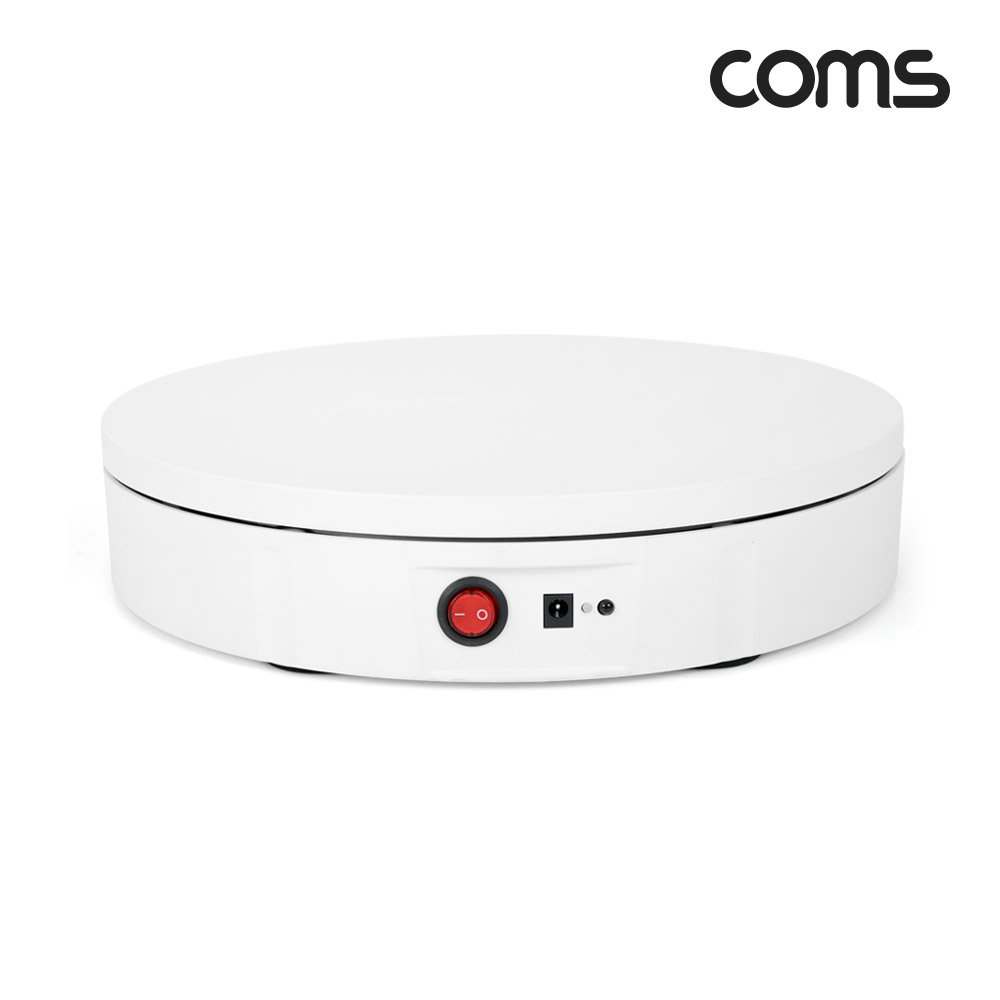 Coms 동영상 촬영 회전 스탠드 (30cm), 원거리 리모컨 조작, 최대하중 100kg, 원형 턴테이블, 동영상 사진 촬영, 360도