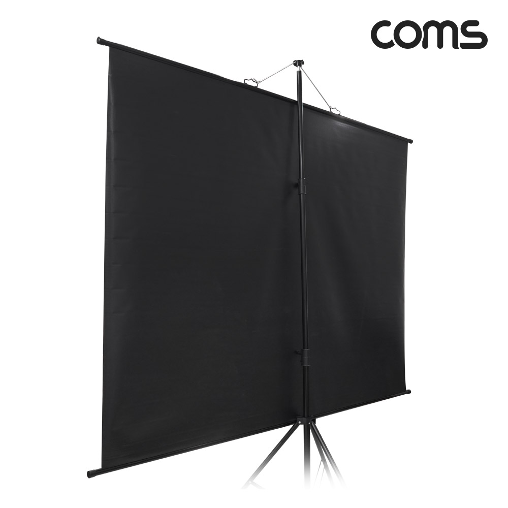 Coms 빔프로젝터 족자형 스크린 120형, 4:3 비율, 대형, 가정용, 캠핑용, 야외용, 실내용