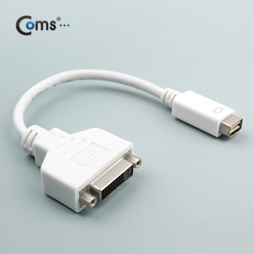 Coms MINI DVI 젠더 - Mini DVI 에서 DVI 단자로 변환/ 맥북 호환용