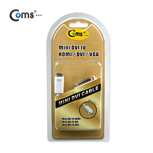 Coms MINI DVI 젠더 - Mini DVI 에서 DVI 단자로 변환/ 맥북 호환용