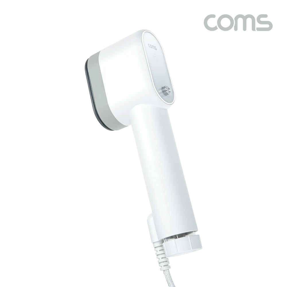 Coms 핸디형 스팀다리미, 옷 주름, 냄새제거, 살균, 인젝터, 빠른 예열, 의류 다림질, 인형 카페트 커튼 소파 가능