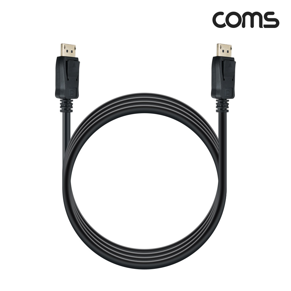 Coms [딜러용] 디스플레이포트 케이블 2M DisplayPort V1.4 M to M