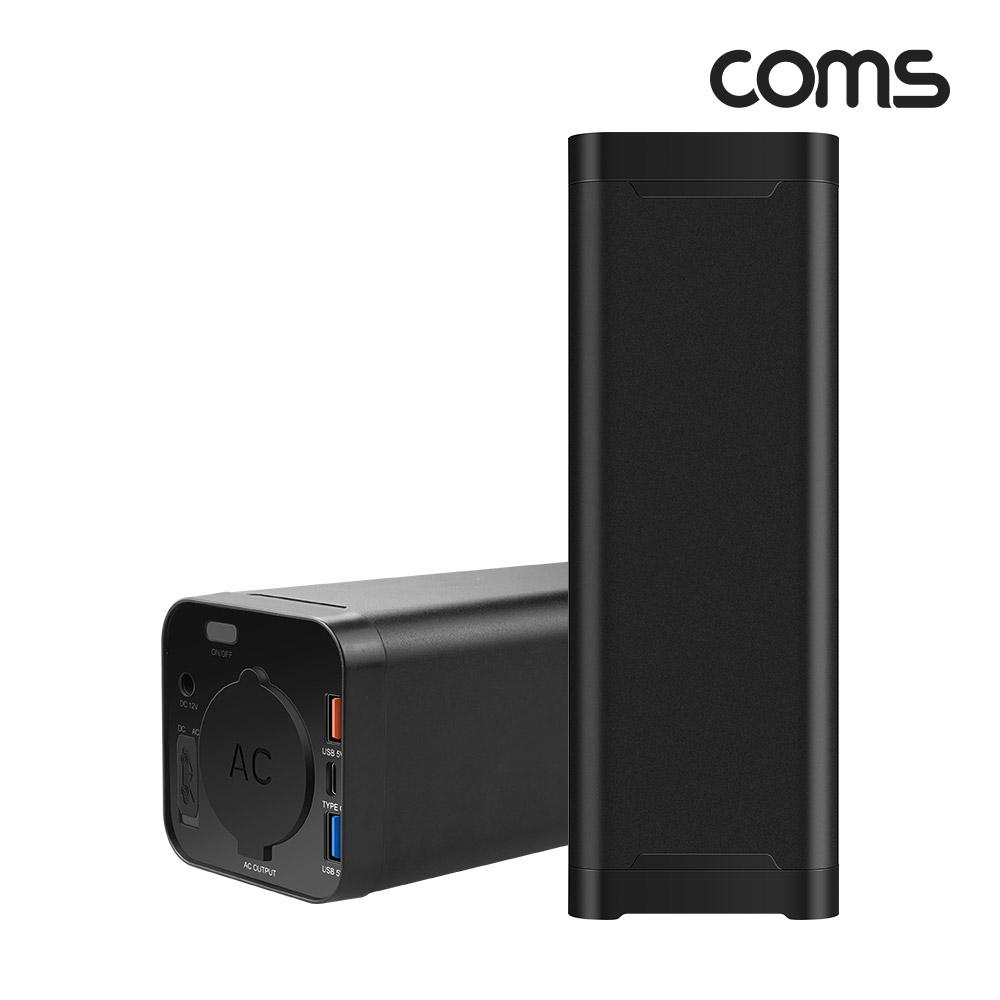 Coms 휴대용 AC 전원 대용량 보조배터리 40800Mah 최대 200W 야외 캠핑용 가정용 220V 사용 차량 점프스타터