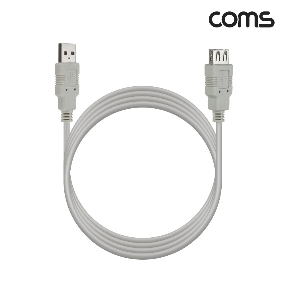 Coms [딜러용] USB 2.0 연장 케이블 2M A타입 2.0 AM to AF