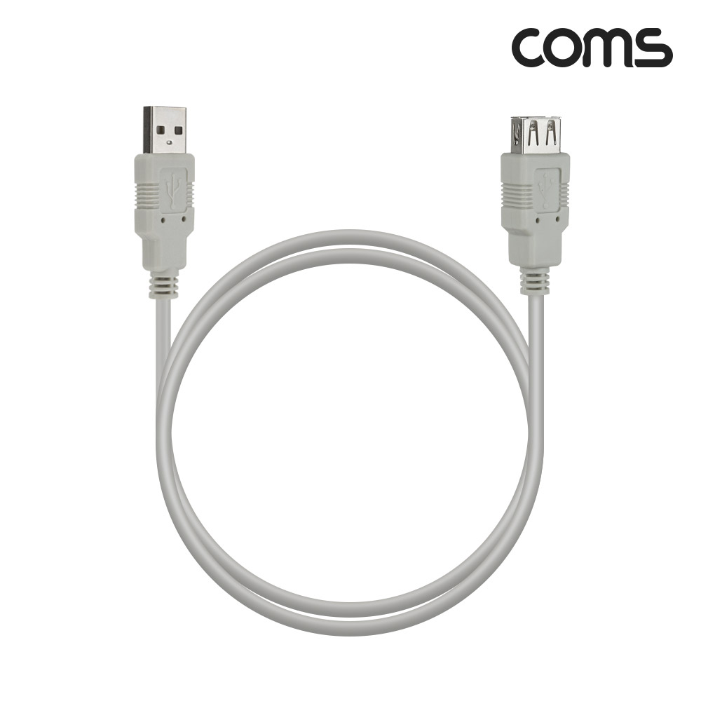 Coms [딜러용] USB 2.0 연장 케이블 1M A타입 2.0 AM to AF