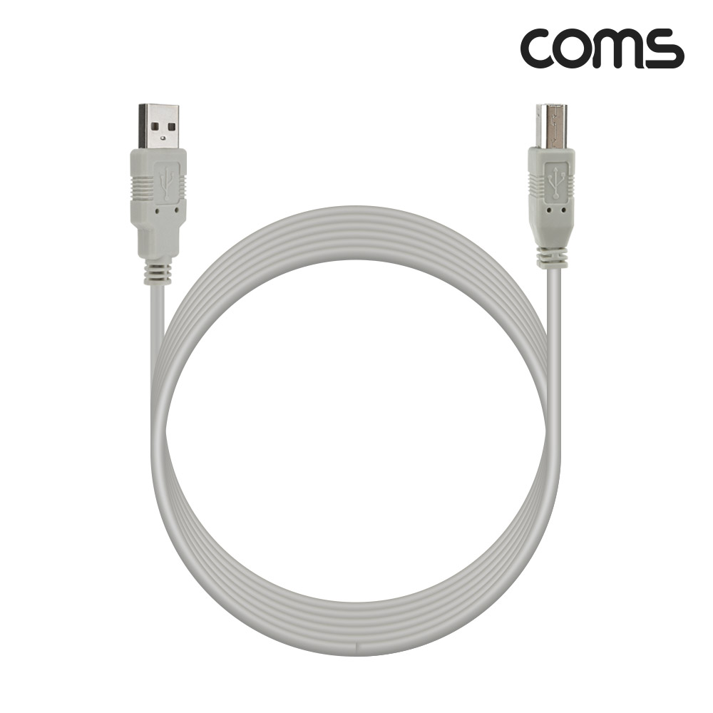 Coms [딜러용] USB 2.0 케이블 5M A타입 B타입 AM to BM