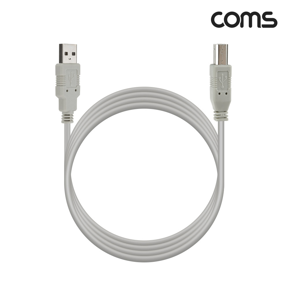 Coms [딜러용] USB 2.0 케이블 2M A타입 B타입 AM to BM