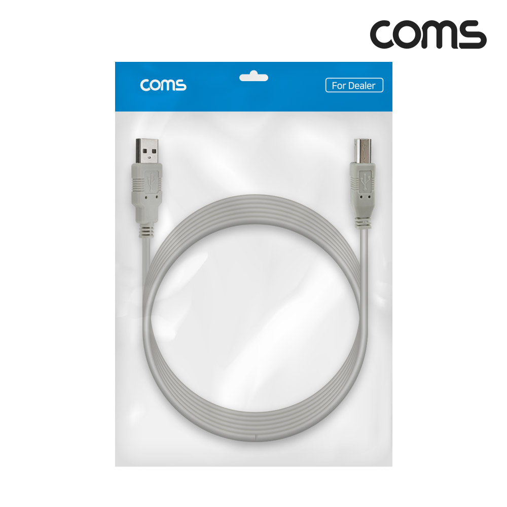 Coms [딜러용] USB 2.0 케이블 1M A타입 B타입 AM to BM