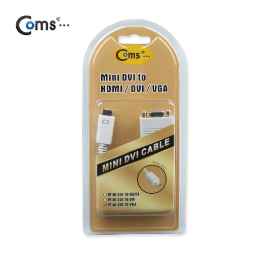 Coms Mini DVI 젠더 - VGA 변환용/ 맥북 호환용