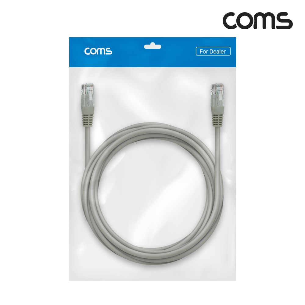 Coms [딜러용] CAT5e UTP 다이렉트 랜 케이블 5m Direct LAN 랜선 이더넷