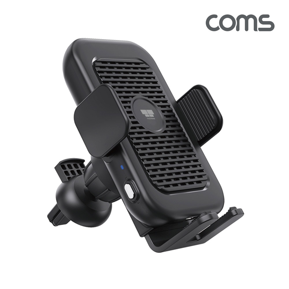 Coms 나비 차량용 충전기(NV100-DCC1) Black, FOD 무선 유도 방식