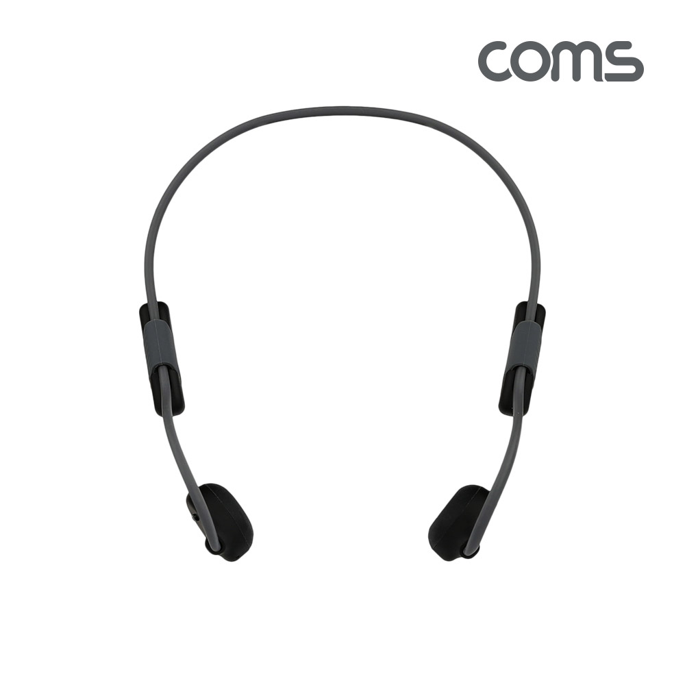 Coms 나비 골전도 헤드폰(NV61-BC200) Dark Gray, 블루투스 5.0