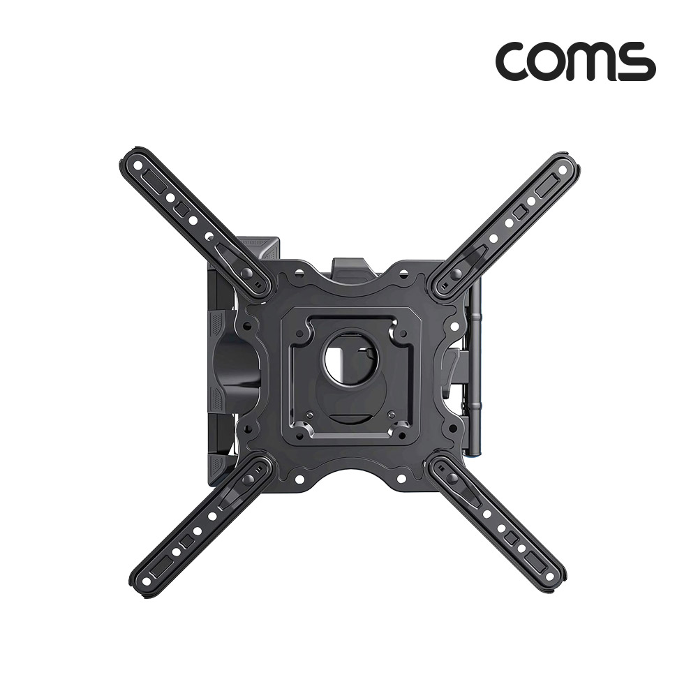 Coms 벽걸이 LCD TV 모니터 거치대 32~55형 최대하중 27.2kg 모니터암 브라켓 가스실린더