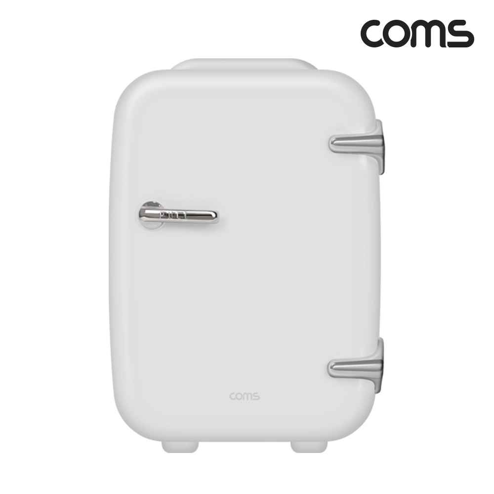 Coms 미니 냉온장고 4L 가정용 차량용 휴대용 개인용 화장품 냉장고 냉장 0~25도, 온장 50~65도
