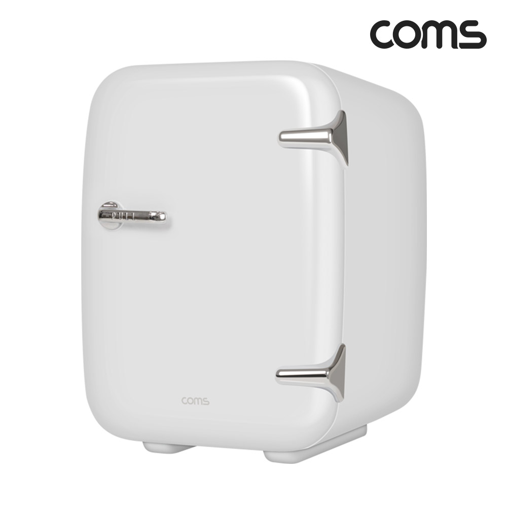 Coms 미니 냉온장고 4L 가정용 차량용 휴대용 개인용 화장품 냉장고 냉장 0~25도, 온장 50~65도