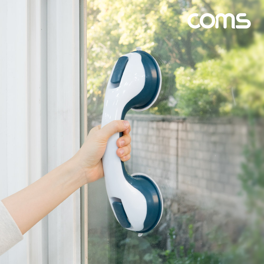 Coms 듀얼 진공 흡착판 베란다 유리 창문 흡착기 흡착패드 수화기모양