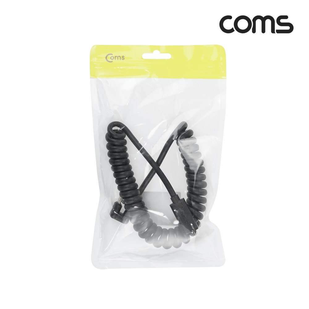 Coms USB 3.1(Type C) 스프링 케이블 C(M)/C(F), 30cm ~ 1.8M, 연장, 180도 꺾임, C타입