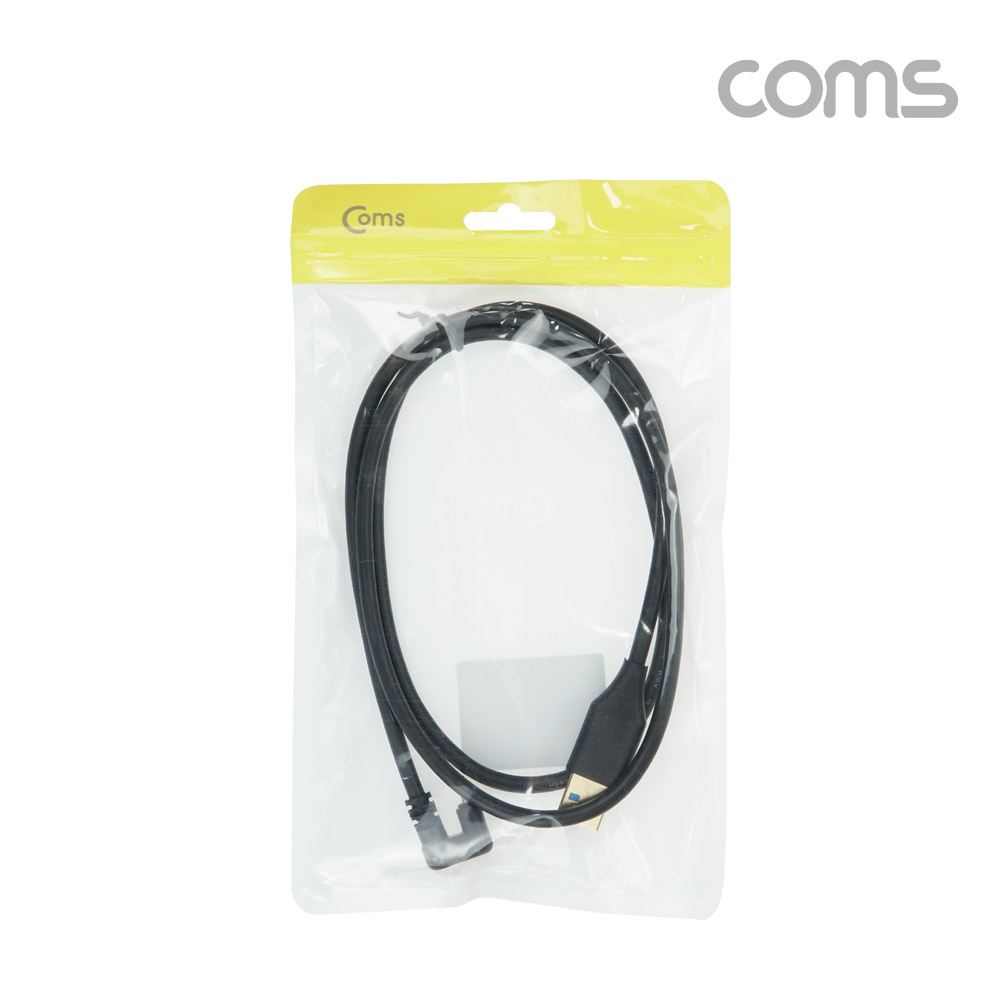 Coms USB 3.1(Type C) 180도 꺾임(꺽임)케이블 1M, USB 3.0 A to C타입, 금도금, 고속충전 및 데이터전송