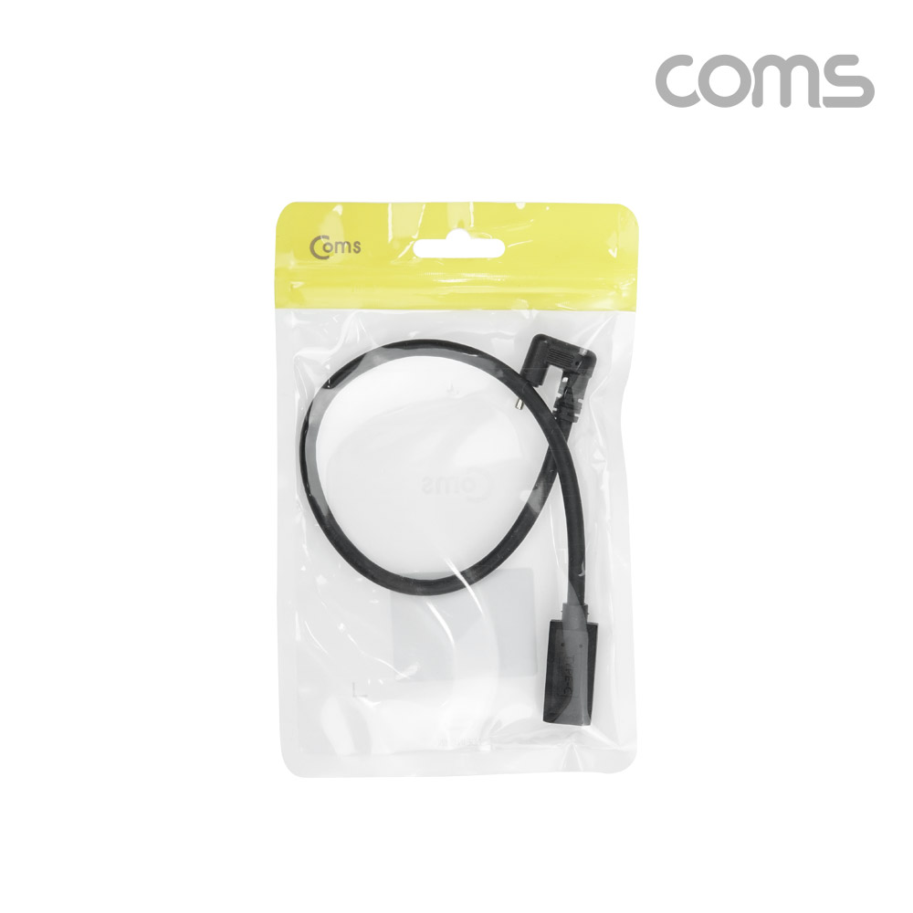 Coms USB 3.1(Type C) 180도 꺾임(꺽임) 연장 케이블 30cm, C타입, 금도금