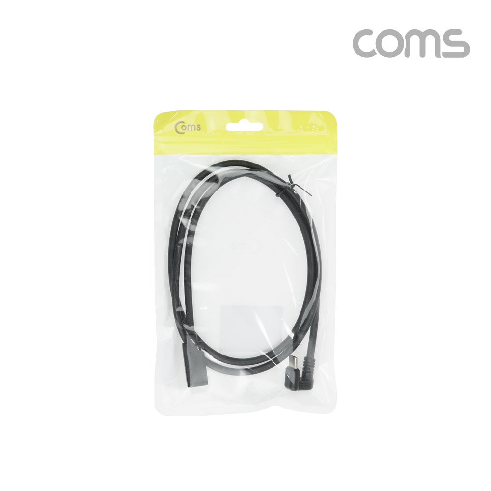 Coms USB 3.1(Type C) 180도 꺾임(꺽임) 연장 케이블 1m, C타입, 금도금