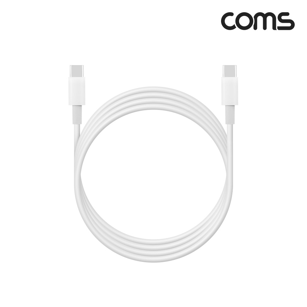 Coms USB 3.1(Type C) 고속충전 데이터전송 케이블 1.5M 100W 5A, E-Marker 이마커, C타입 to C타입