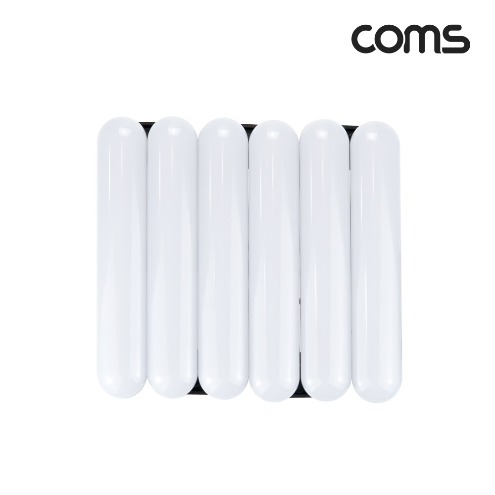 Coms LED 폴딩형 링 라이트 16형, USB전원, 카메라 사진 동영상 개인방송 촬영 스튜디오 보조장비 원형 램프(랜턴) 미니조명 밝기조절