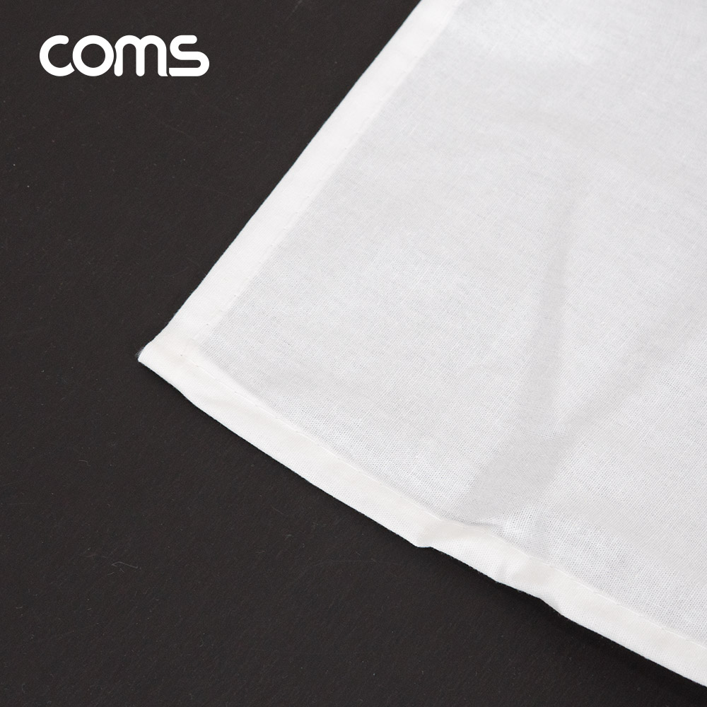 Coms 스튜디오 촬영 배경천 3mx3m 화이트 흰색 크로마키 배경지 대형