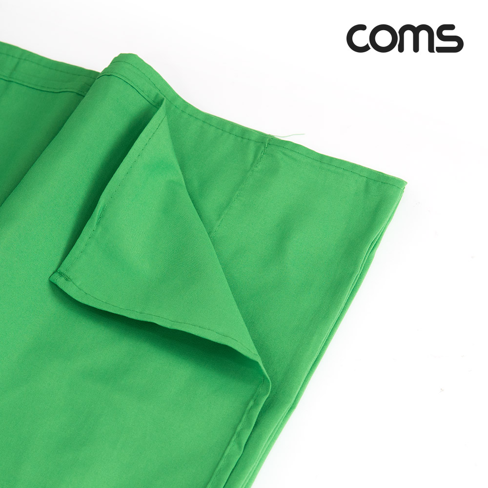 Coms 스튜디오 촬영 배경천 3mx4m 그린 초록색 크로마키 배경지 대형