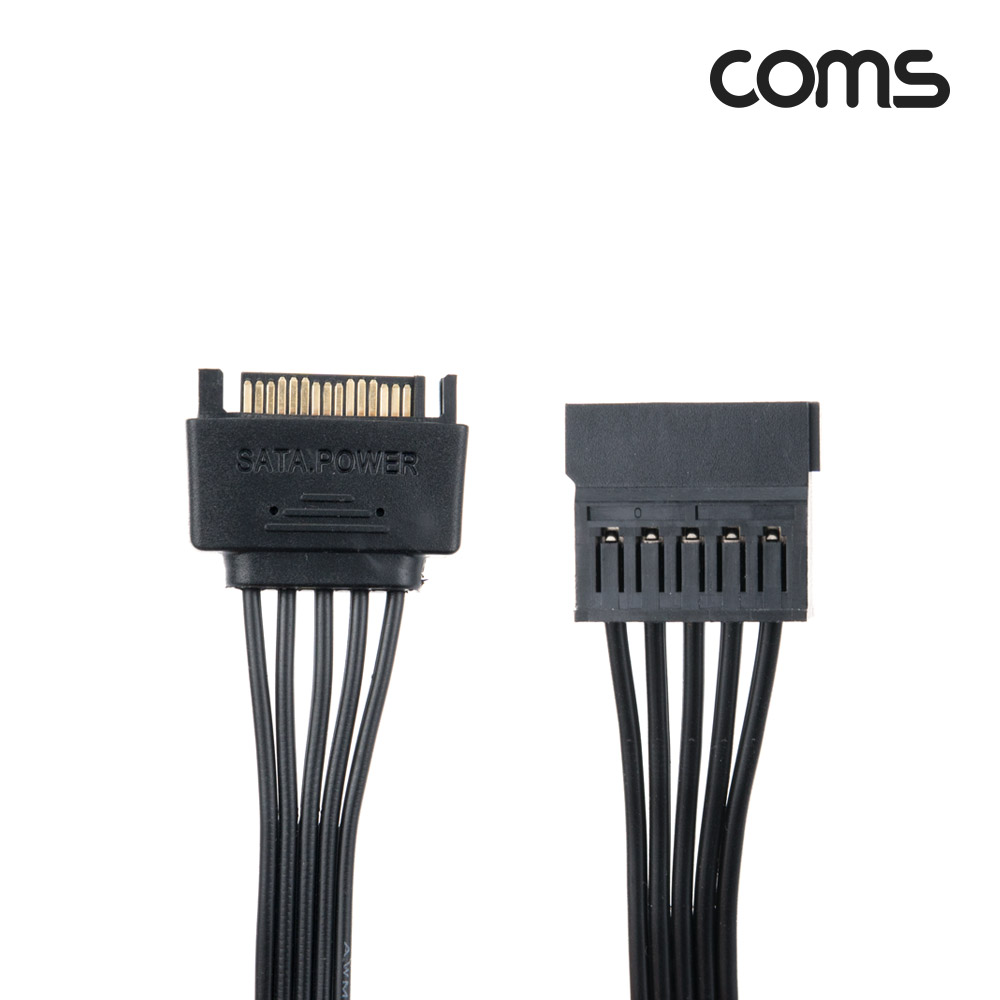 Coms SATA 전원 케이블(5분배) 젠더 15P Power Sata M/Fx5