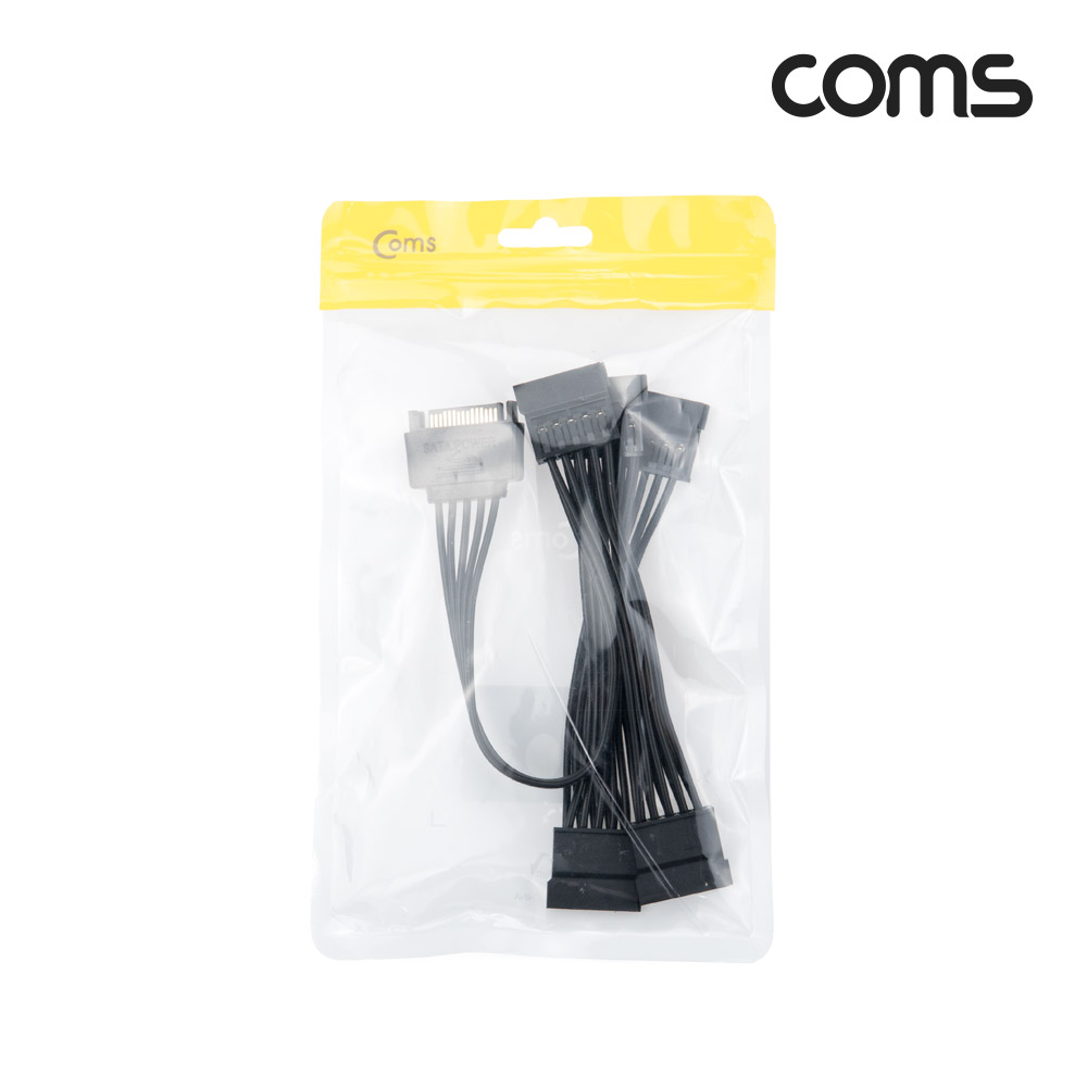 Coms SATA 전원 케이블(5분배) 젠더 15P Power Sata M/Fx5