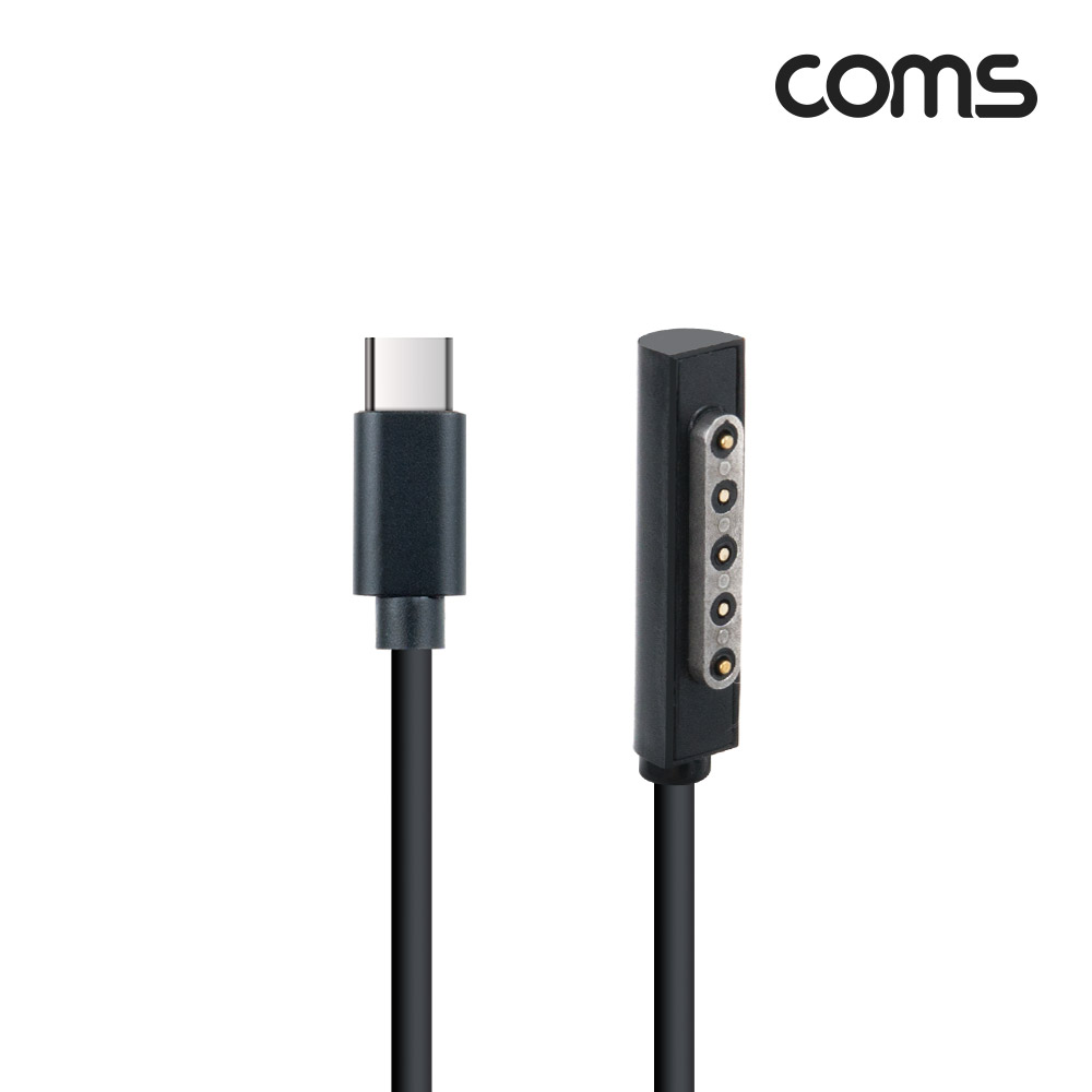 Coms USB 3.1(Type C) 노트북 전원 변환 케이블(PD to MS Surface), 충전, 젠더, 1.5m, 서피스 프로, 구형