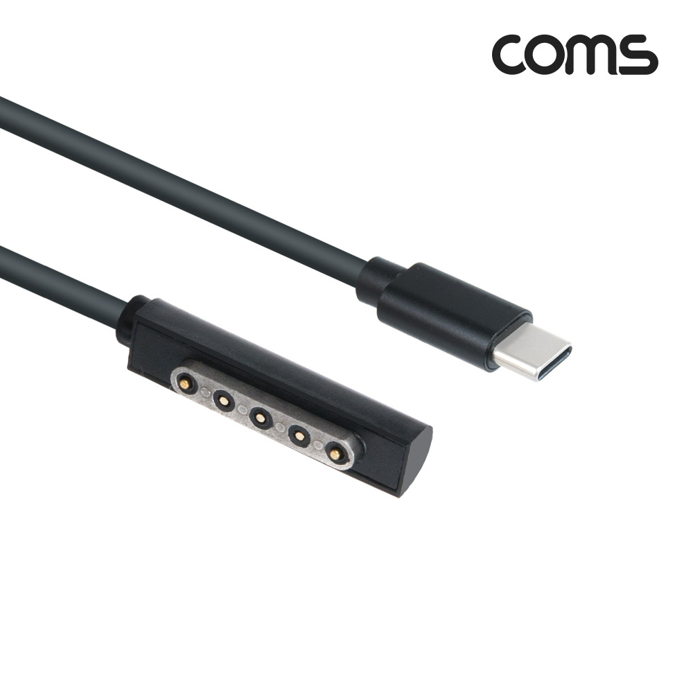 Coms USB 3.1(Type C) 노트북 전원 변환 케이블(PD to MS Surface), 충전, 젠더, 1.5m, 서피스 프로, 구형